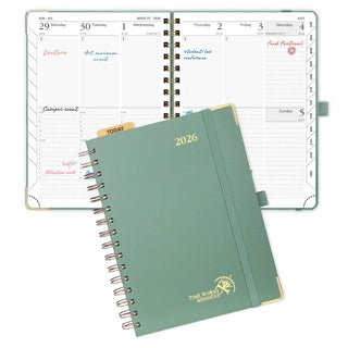POPRUN 2026 Weekly Planner Mid Night Green