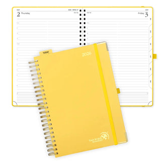 POPRUN 2026 Daily Planner Light Yellow