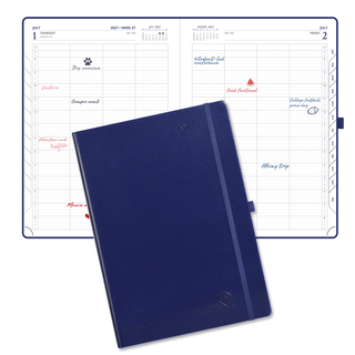 POPRUN 2027 Daily Planner Night Sky Blue