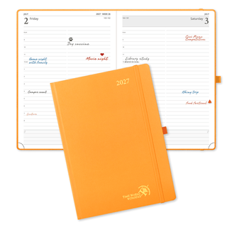 POPRUN 2027 Daily Planner Orange