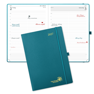 POPRUN 2027 Daily Planner Pacific Green