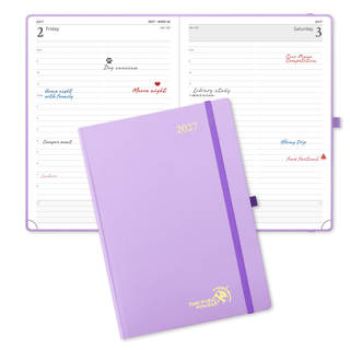 POPRUN 2027 Daily Planner Violet