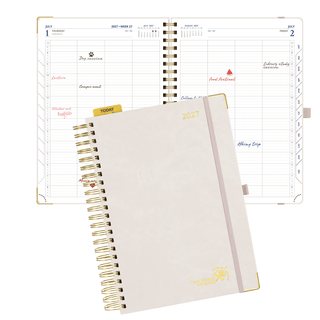 POPRUN 2027 Daily Planner Beige