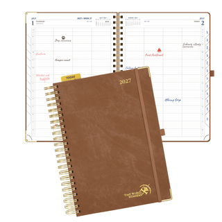POPRUN 2027 Daily Planner Brown