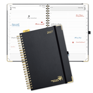 POPRUN 2027 Daily Planner Black