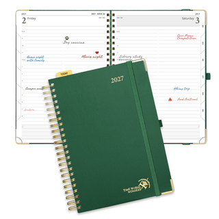 POPRUN 2027 Daily Planner Dark Green
