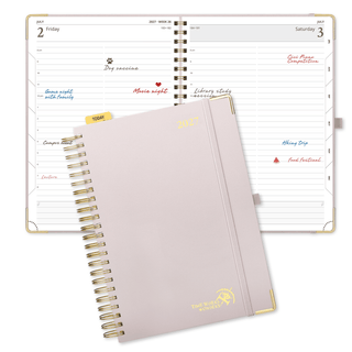 POPRUN 2027 Daily Planner Light Pink