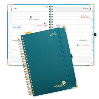 POPRUN 2027 Daily Planner Pacific Green