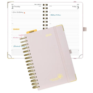POPRUN 2025 Daily Planner Light Pink