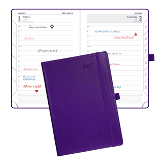 POPRUN 2027 Daily Planner Purple