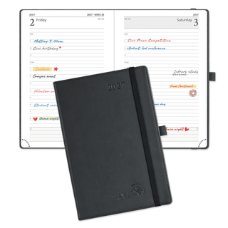 POPRUN 2027 Daily Planner Black
