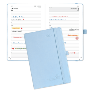 POPRUN 2027 Daily Planner Blue