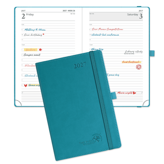 POPRUN 2027 Daily Planner Pacific Green