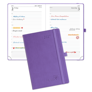 POPRUN 2027 Daily Planner Purple
