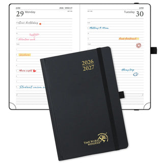 POPRUN 2026-2027 Academic Planner Black