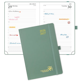 POPRUN 2026-2027 Academic Planner Midnight Green