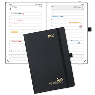 POPRUN 2027 Daily Planner Black