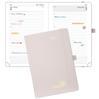 POPRUN 2027 Daily Planner Light Pink