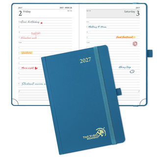 POPRUN 2027 Daily Planner Night Sky Blue