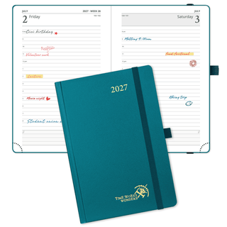 POPRUN 2027 Daily Planner Pacific Green