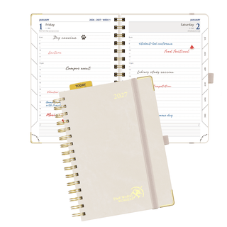 POPRUN 2027 Daily Planner Beige