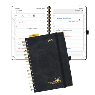 POPRUN 2027 Daily Planner Black