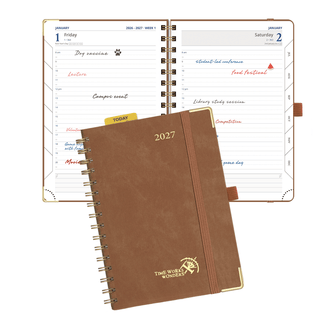 POPRUN 2027 Daily Planner Brown
