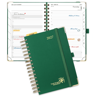 POPRUN 2027 Daily Planner Dark Green
