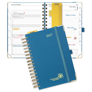 POPRUN 2027 Daily Planner Night Sky Blue