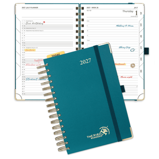 POPRUN 2027 Daily Planner Pacific Green