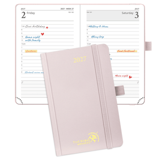 POPRUN 2027 Daily Planner Light Pink