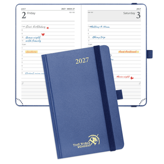 POPRUN 2027 Daily Planner Navy Blue