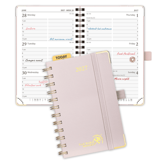 POPRUN 2027 Week Planner Light Pink