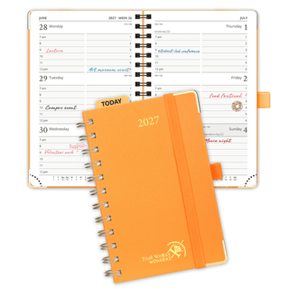 POPRUN 2027 Week Planner Orange