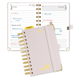 POPRUN 2027 Daily Planner Light Pink