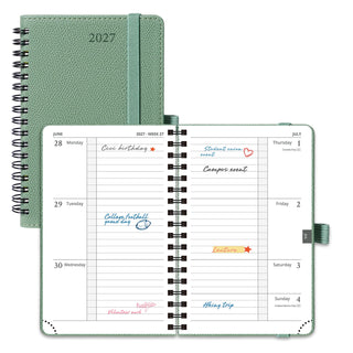 POPRUN 2027 Week Planner Army Green