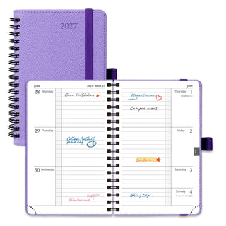 POPRUN 2027 Week Planner Lavender