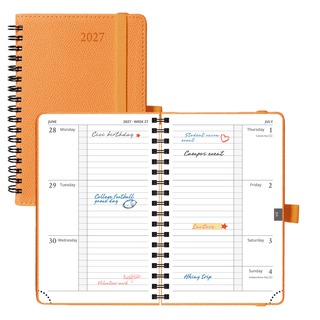 POPRUN 2027 Week Planner Orange