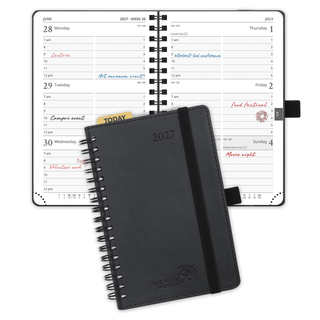 POPRUN 2027 Week Planner Black