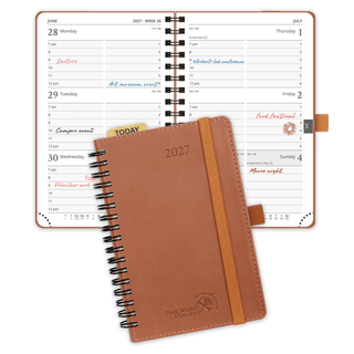 POPRUN 2027 Week Planner Brown