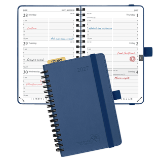 POPRUN 2027 Week Planner Navy Blue