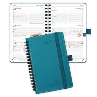 POPRUN 2027 Week Planner Pacific Green