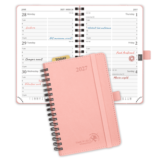 POPRUN 2027 Week Planner Pink