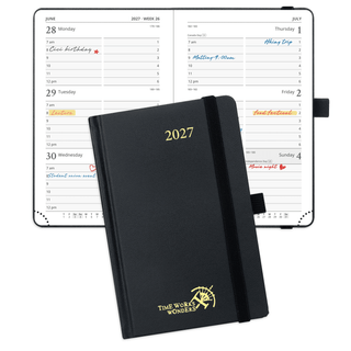 POPRUN 2027 Week Planner Black