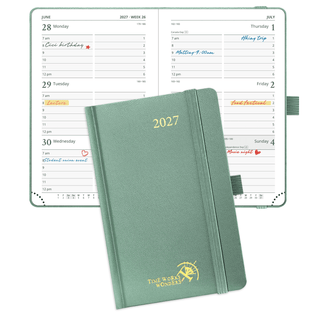 POPRUN 2027 Week Planner Midnight Green