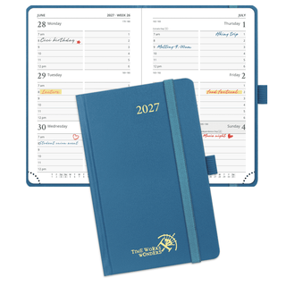 POPRUN 2027 Week Planner Night Sky Blue