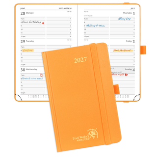 POPRUN 2027 Week Planner Orange