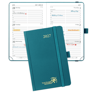 POPRUN 2027 Week Planner Pacific Green