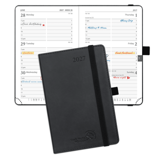 POPRUN 2027 Week Planner Black