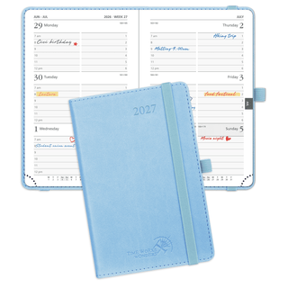 POPRUN 2027 Week Planner Blue